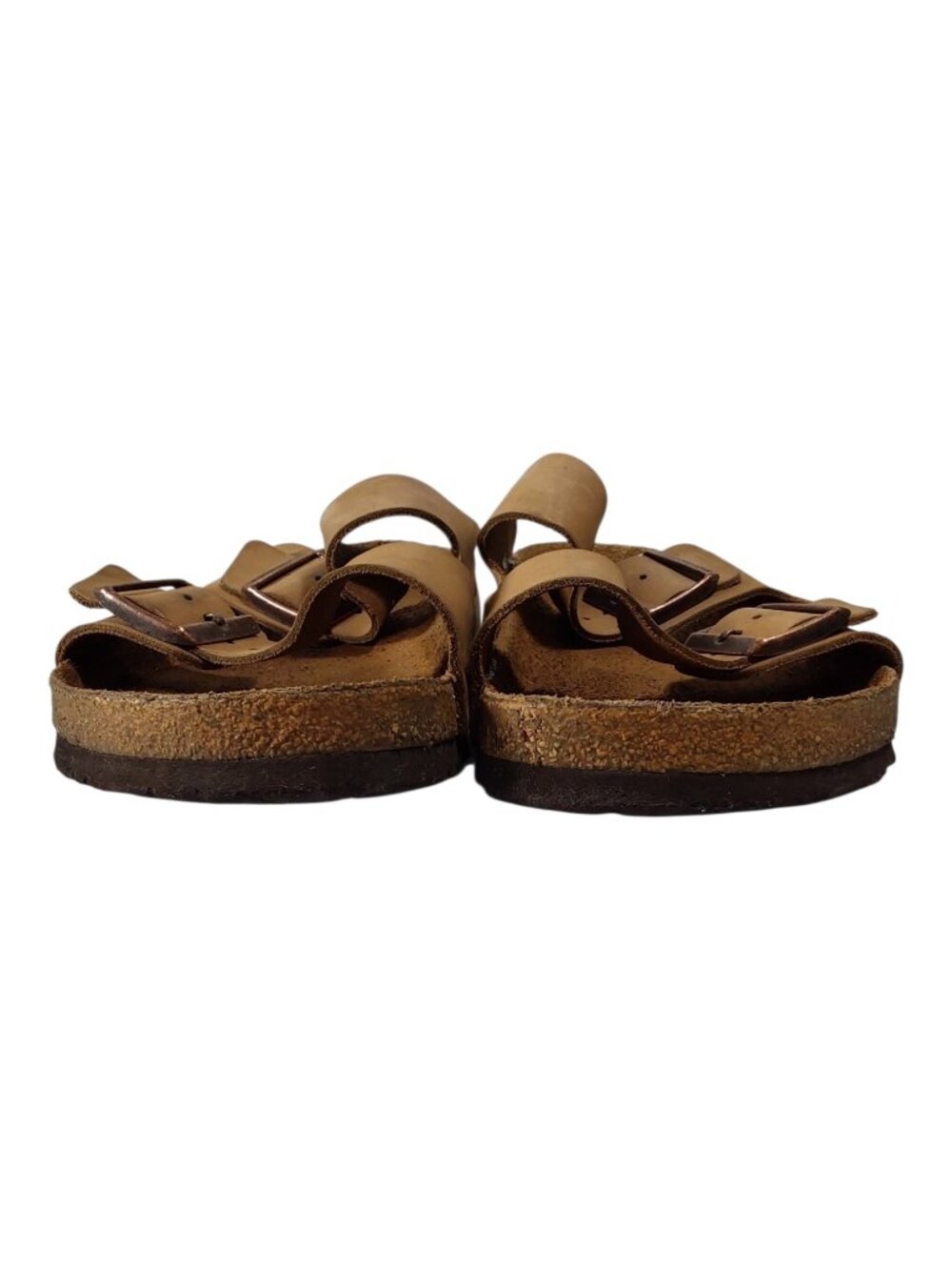 Birkenstock Arizona Brown Oiled Leather Two-Strap Sandal 42 Wide (M9, L11) - Picture 5 of 9